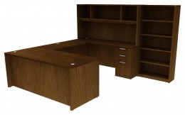 Bow Front U-Shaped Desk