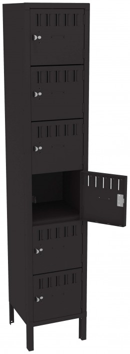 Six Large Box Lockers with Legs