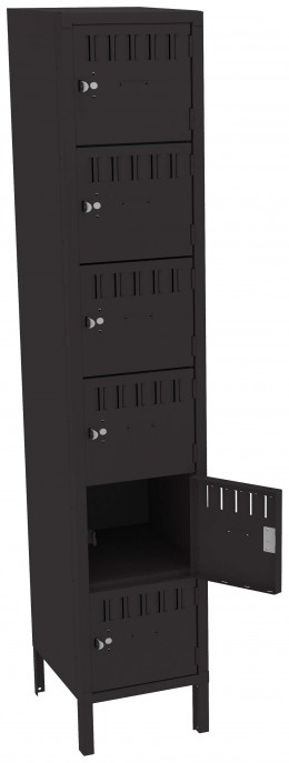 Six Large Box Lockers with Legs