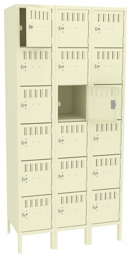 Eighteen Box Lockers with Legs