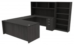U-Shaped Desk with Storage