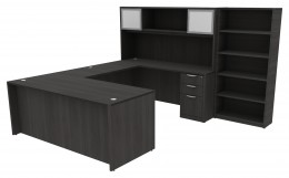 L Shaped Desk with Storage