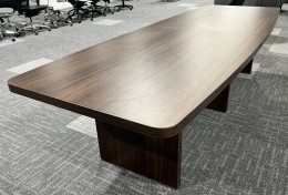 Ten Foot Boat-Shaped Conference Table