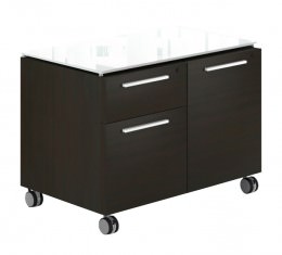 Rolling Storage Cabinet and Drawers Combo Unit - Potenza Series