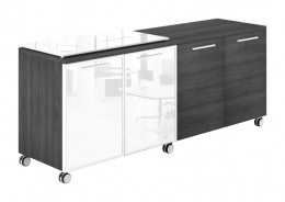 Mobile Credenza Storage Cabinet - Potenza Series