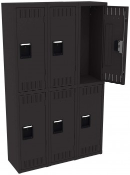 Three Double-Tier Lockers