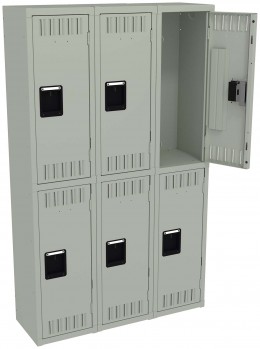 Three Double-Tier Lockers
