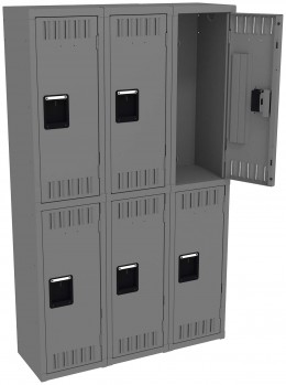 Three Double-Tier Lockers