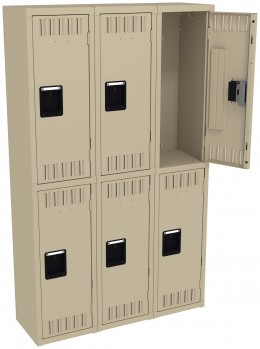 Three Double-Tier Lockers