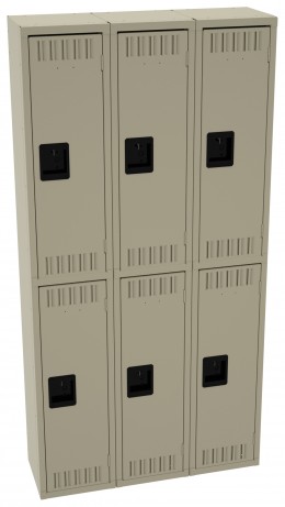 Three Double-Tier Lockers