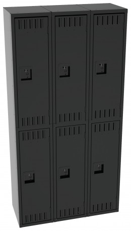 Three Double-Tier Lockers