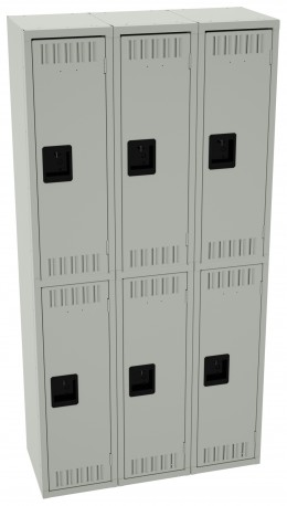 Three Double-Tier Lockers
