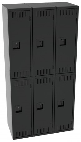 Three Double-Tier Lockers