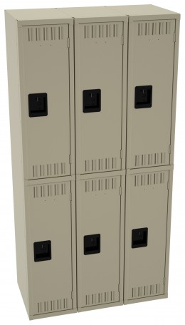 Three Double-Tier Lockers