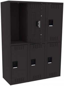 Three Double-Tier Lockers
