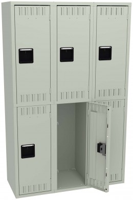 Three Double-Tier Lockers