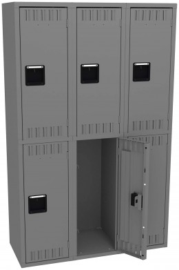 Three Double-Tier Lockers