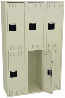 Three Double-Tier Lockers