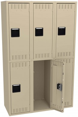 Three Double-Tier Lockers