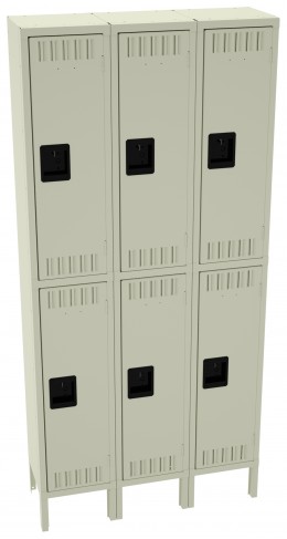Three Double-Tier Lockers with Legs