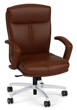 Leather Mid Back Conference Room Chair
