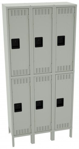 Three Double-Tier Lockers with Legs