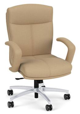 Leather Mid Back Conference Room Chair - Carmel Series