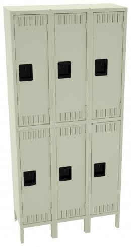Three Double-Tier Lockers with Legs