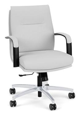 Leather Mid Back Conference Room Chair - Linate Series