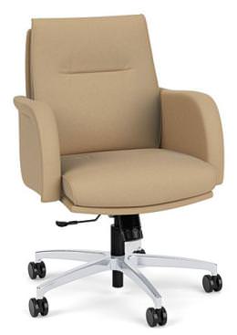 Leather Mid Back Conference Room Chair