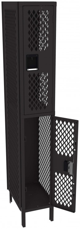 Double-Tier Gym Locker with Legs