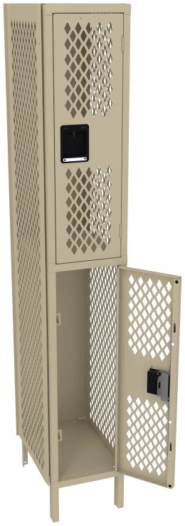 Double-Tier Gym Locker with Legs