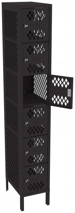 Six Box Gym Lockers with Legs