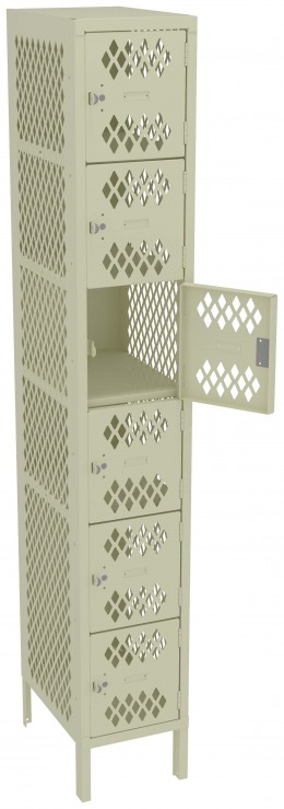 Six Box Gym Lockers with Legs