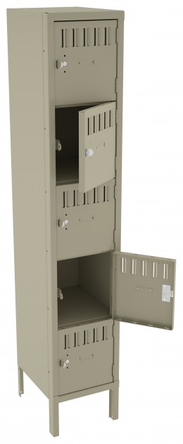Five Box Lockers with Legs