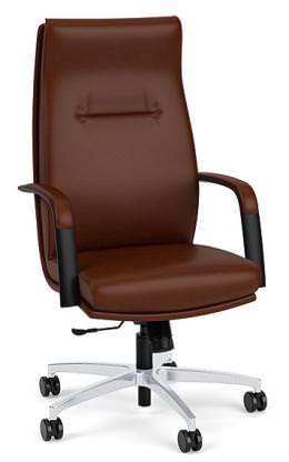 Leather High Back Conference Room Chair - Linate Series
