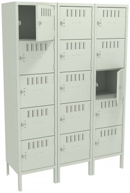 Fifteen Box Lockers with Legs