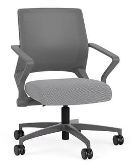 Mesh Back Conference Chair with Fabric Seat