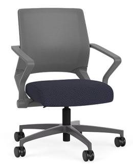 Mesh Back Conference Chair with Fabric Seat