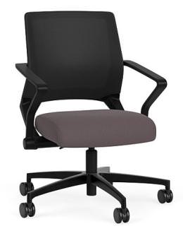 Mesh Back Conference Chair with Fabric Seat