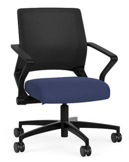 Mesh Back Conference Chair with Fabric Seat - Reset Series
