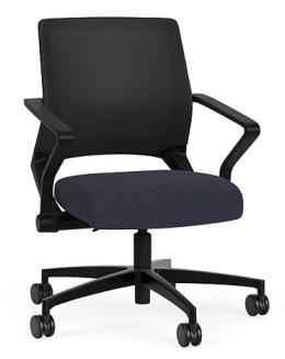 Mesh Back Conference Chair with Fabric Seat
