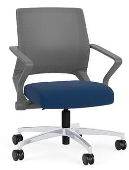 Mesh Back Conference Chair with Vinyl Seat - Reset Series