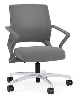 Mesh Back Conference Chair with Vinyl Seat