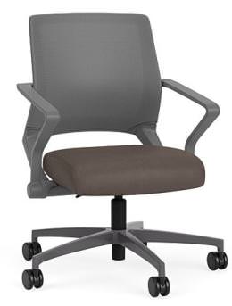 Mesh Back Conference Chair with Vinyl Seat