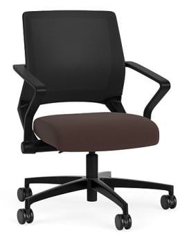 Mesh Back Conference Chair with Vinyl Seat