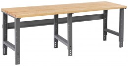 Large Wood Height Adjustable Workbench