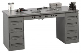 Electronic Workbench with Storage