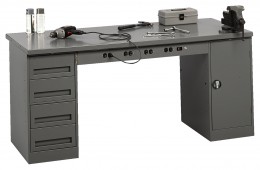 Electronic Workbench with Storage