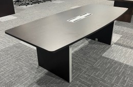8' Conference Table with Metal Accents